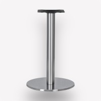Подстолье обеденное Flat Steel Circle круглое металлическое, нержавеющая сталь