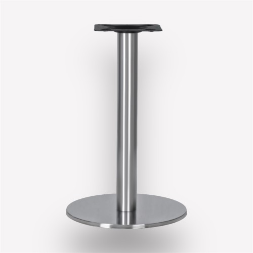 Подстолье обеденное Flat Steel Circle круглое металлическое, нержавеющая сталь