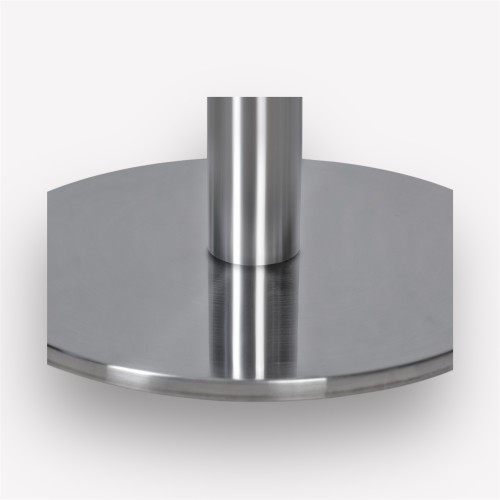 Подстолье обеденное Flat Steel Circle круглое металлическое, нержавеющая сталь