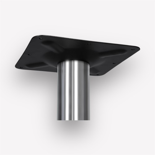 Подстолье обеденное Flat Steel Circle круглое металлическое, нержавеющая сталь