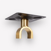 Подстолье обеденное Fork Golden круглое металлическое