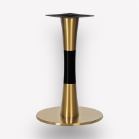 Подстолье обеденное Cone Convex Golden круглое металлическое