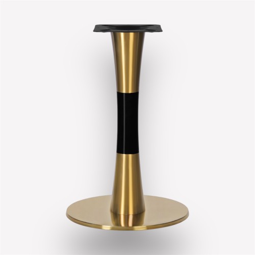 Подстолье обеденное Cone Convex Golden круглое металлическое