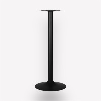 Подстолье барное Plate Bar Black круглое металлическое