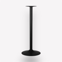 Подстолье барное Plate Bar Black круглое металлическое