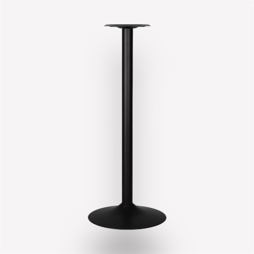 Подстолье барное Plate Bar Black круглое металлическое
