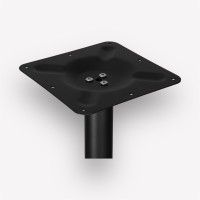 Подстолье барное Plate Bar Black круглое металлическое