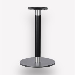 Подстолье обеденное Flat Black Chrome Circle f90-21