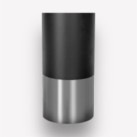 Подстолье обеденное Flat Black Chrome Circle круглое металлическое