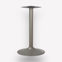 Подстолье обеденное Plate Grey-Beige круглое металлическое