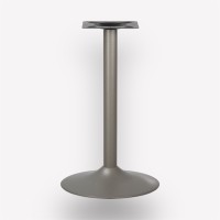 Подстолье обеденное Plate Grey-Beige круглое металлическое
