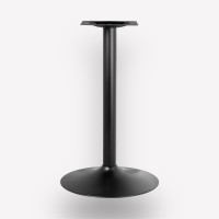 Подстолье обеденное Plate Black круглое металлическое