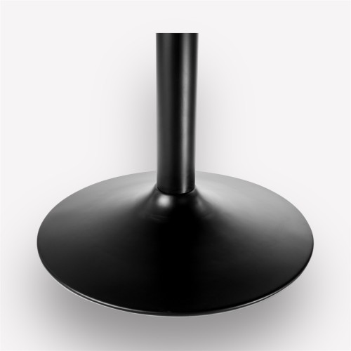 Подстолье обеденное Plate Black круглое металлическое