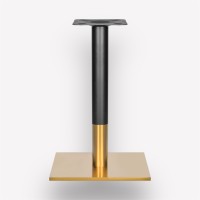 Подстолье обеденное Flat Golden квадратное металлическое