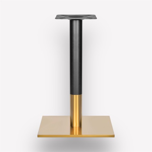 Подстолье обеденное Flat Golden квадратное металлическое