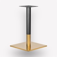 Подстолье обеденное Flat Golden квадратное металлическое