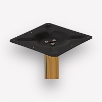 Подстолье обеденное Plate Golden круглое металлическое