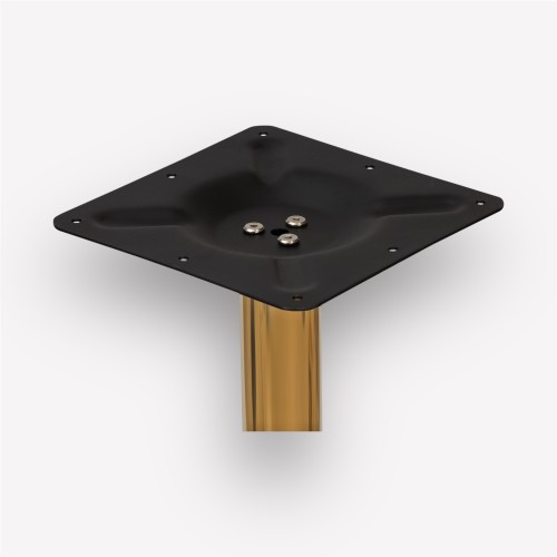 Подстолье обеденное Plate Golden круглое металлическое