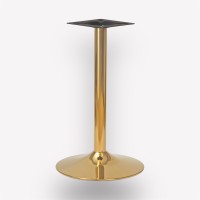 Подстолье обеденное Plate Golden круглое металлическое