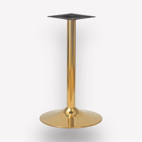 Подстолье обеденное Plate Golden круглое металлическое
