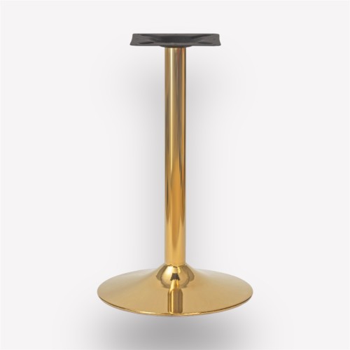 Подстолье обеденное Plate Golden круглое металлическое