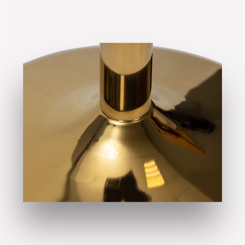 Подстолье обеденное Plate Golden круглое металлическое