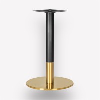 Подстолье обеденное Flat Black Golden Circle круглое металлическое