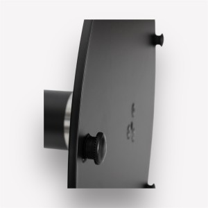 Подстолье обеденное Flat Black Chrome Circle (без пластика) f90-36