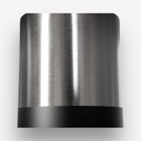 Подстолье обеденное Flat Black Chrome Circle (без пластика) круглое металлическое