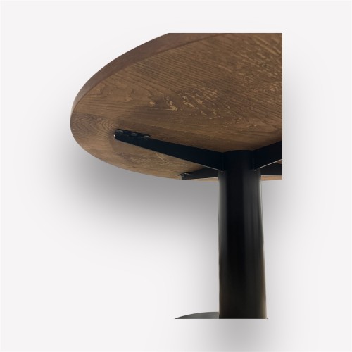 Стол банкетный круглый d-120 см, МДФ 25 мм, шпон дуба