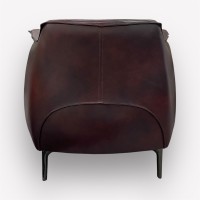 Интерьерное дизайнерское кресло Балли натуральная кожа