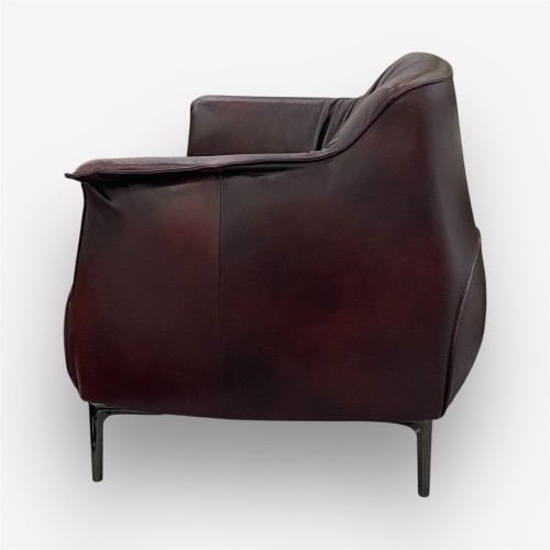 Интерьерное дизайнерское кресло Балли натуральная кожа