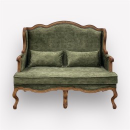 Интерьерный двухместный диван Сезарина массив бука s50-03