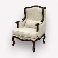 Интерьерное каминное кресло Сезарина с подушкой