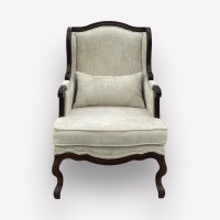 Интерьерное каминное кресло Сезарина с подушкой