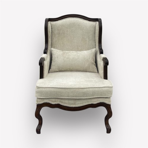 Интерьерное каминное кресло Сезарина с подушкой