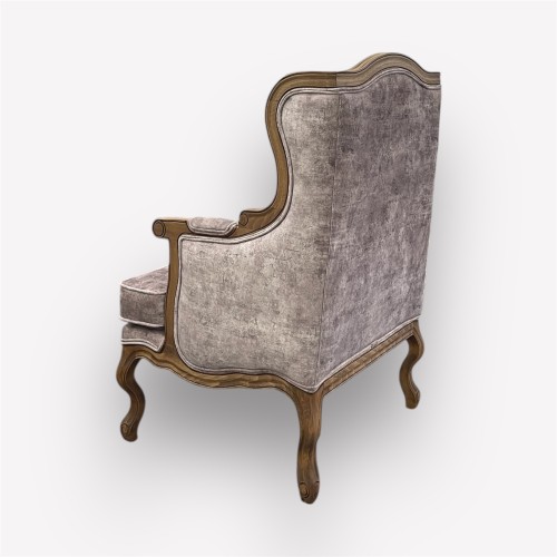 Интерьерное каминное кресло Сезарина с подушкой