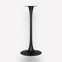 Подстолье барное Concave Black круглое металлическое