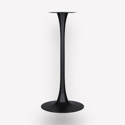 Подстолье барное Concave Black круглое металлическое