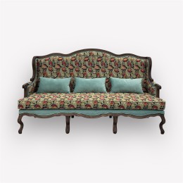 Интерьерный трехместный диван Сезарина массив бука s50-01