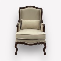 Интерьерное каминное кресло Сезарина с подушкой