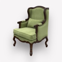 Интерьерное каминное кресло Сезарина с подушкой