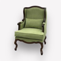 Интерьерное каминное кресло Сезарина с подушкой