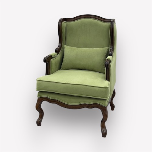 Интерьерное каминное кресло Сезарина с подушкой