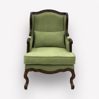 Интерьерное каминное кресло Сезарина с подушкой