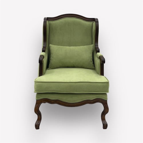 Интерьерное каминное кресло Сезарина с подушкой