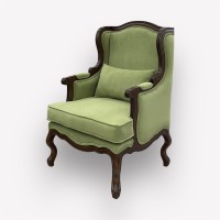 Интерьерное каминное кресло Сезарина с подушкой