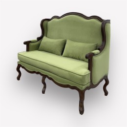 Интерьерный двухместный диван Сезарина массив бука s50-05