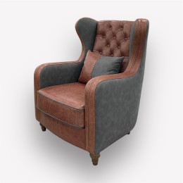 Каминное кресло Манхэттен натуральная кожа m30-01