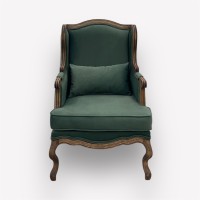 Интерьерное каминное кресло Сезарина с подушкой